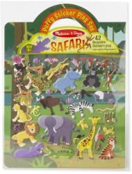 Melissa & Doug M&D, Kreatív Játék, Pufi Matrica Készlet, Szafari
