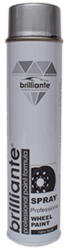 BRILLIANTE Vopsea Spray Pentru Jante Argintiu 600 Ml Brilliante