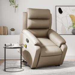 vidaXL cappuccino műbőr dönthető masszázs- és állófotel (3205055)