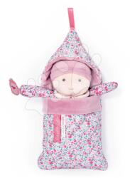 Doudou Rongybaba hálózsákban Bébé Douillette Jolijou több fajta puha textilből 20 cm (JJ6007)