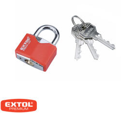 Extol Premium 8857463 biztonsági lakat (vas-acél), 30 mm, 3 db kulcs (8857463)