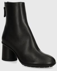 AGL bőr csizma Curvy Bootie fekete, női, magassarkú, D245510PGSOFTY0000 - fekete Női 37