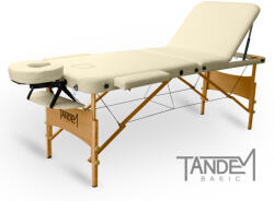 TANDEM Masa de masaj pliabila TANDEM Basic-3 Culoare: cremă