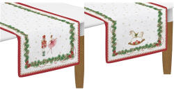 Easy Life Nuova R2S Asztali futó 45x140cm, 2 db-os, 100% pamut, Magie de Noel (2631MNOE)