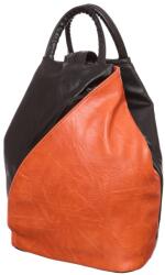 Hernan Bag's Collection Hernan fekete-narancssárga női hátitáska (HB0137# ORANGE)
