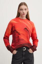 Desigual pulóver VAUGHAN női, narancssárga, 24WWJF48 - narancssárga M
