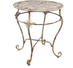 Clayre & Eef Masa fier alb maro vintage 69x76 cm (5Y1241)