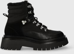 Pepe Jeans bakancs QUEEN ICE fekete, női, téliesített, lapos talpú, PLS50498 - fekete Női 37