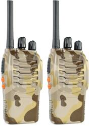 PNI Statie radio portabila PNI PMR R40 Camo, set cu 2 buc, 0.5W, 16 canale programabile, 16 PMR si tonuri 50 CTCSS si 104 DCS, ASQ, (PNI-R40C) Statii radio