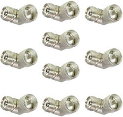 PNI Set cu 10 bucati mufa 90 grade PNI PL tata - PL mama (PNI-PLT-PLM-10)