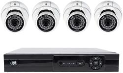 PNI Pachet supraveghere video AHD PNI House AHD880, 8 canale, 5MP - DVR/NVR si 4 camere exterior AHD25, 5MP, dome, IP66 (PNI-PK-A880-25)