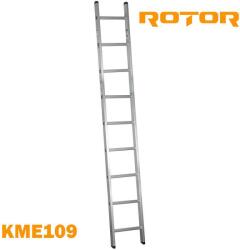 ROTOR Стълба алуминиева, 1x9 стъпала, 2.43 м, ROTOR KME109 (KME109)