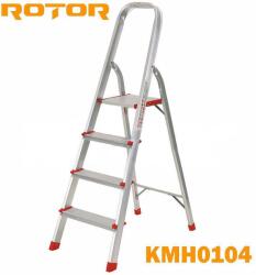ROTOR Стълба алуминиева, 4 стъпала, 1.29 м, rotor kmh0104 (kmh0104)