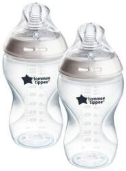Tommee Tippee Комплект самостерилизиращи се бебешки шишета Tommee Tippee - Natural start, 2 x 340 ml (TT.0037)