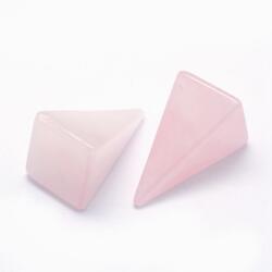 Rózsakvarc Ásvány Piramis Marokkő 19-25x14mm