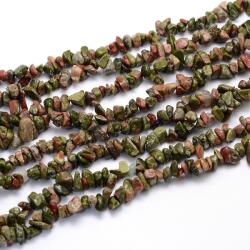  Unakit Ásványtörmelék Füzér Ásvány Splitter 5-8mm 84cm-es szálon