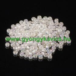 Gyöngyház Fehér (25) Kásagyöngy 2, 1mm 10/0 10gr