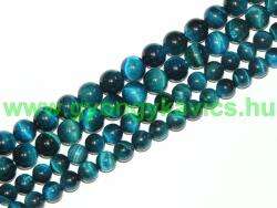  Türkiz Tigrisszem Ásványgyöngy 10mm