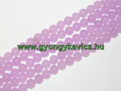  Levendula Lila Jade Ásványgyöngy 8mm