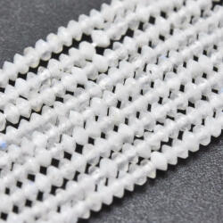  Fazettált Holdkő Korong Ásványgyöngy Gyöngyfüzér 2-2, 5x1-1, 5mm