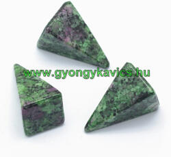 Rubin Fuchsit Ásvány Piramis Marokkő 25x14mm