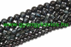 Fekete Kék Tigrisszem Ásványgyöngy 10mm