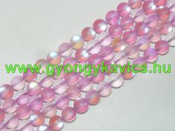  Matt Pink Rózsaszín Szintetikus Holdkő Gyöngy 6mm