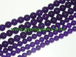 Indigó Kék Jade Ásványgyöngy Gyöngyfüzér 4mm