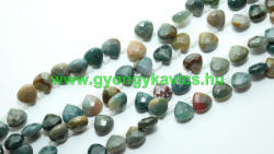  Indián / Indiai Achát Csepp Ásványgyöngy 10x10x5mm