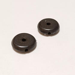  Fekete Tibeti Jak Csont Gyöngy 13x4mm
