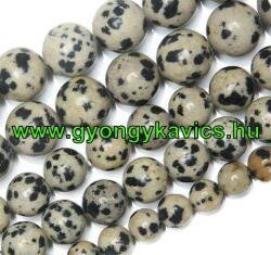  Dalmata Jáspis Ásványgyöngy Gyöngyfüzér 6mm