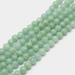  Zöld Jade (nem áttetsző) (3) Ásványgyöngy 8mm