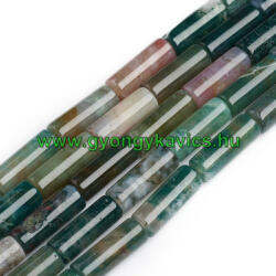  Indián Achát Oszlop Ásványgyöngy 6x16mm