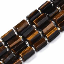  Tigrisszem Téglalap Oszlop Ásványgyöngy 8-11x6-8x5-7mm