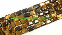 Tigrisszem Téglalap Ásványgyöngy 18x13x6mm
