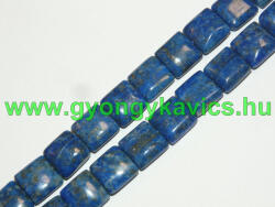 Lazurit Lápisz Lazuli Kocka Ásványgyöngy Gyöngyfüzér 13, 5-14x13, 5-14x5-6mm
