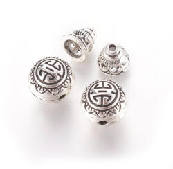  Ezüst Színű Fém Guru Gyöngy 17x10mm