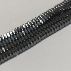  Hematit Kocka Csavaranya Ásványgyöngy 4x2mm