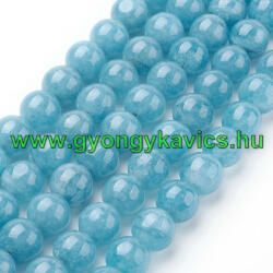 Akvamarin Jade (sötét) Ásványgyöngy 10mm