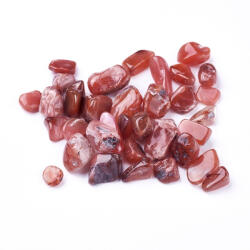 Vörös Achát Ásványtörmelék 6-16x5-9x3-6mm 19-20g