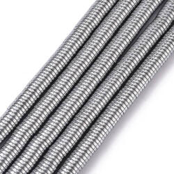 Ezüst Hematit Korong Ásványgyöngy 6x1mm