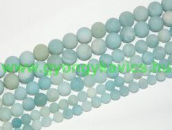  Matt Türkiz Amazonit Ásványgyöngy Gyöngyfüzér 10mm