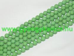 Matt Zöld Jade Ásványgyöngy 6mm