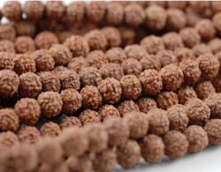 Rudraksha Gyöngy Gyöngyfüzér 8-10mm (33-34cm)