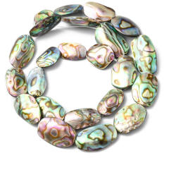 Abalone Paua Kagyló (5) Gyöngy 13-21x9-13x2-5mm