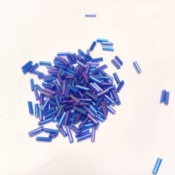 Liláskék (73) Szalmagyöngy Kásagyöngy 1, 8x6mm 10gr