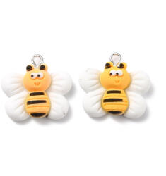  Resin Műgyanta Méhecske Medál 23x24mm