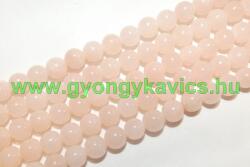  Púder Rózsaszín Jade (nem áttetsző) Ásványgyöngy 8mm