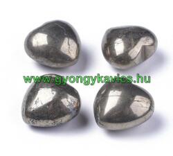 Pirit Szív Ásvány Marokkő 20x20x13mm