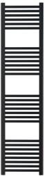 HeizTech Calorifer portprosop pentru baie, decorativ, negru, drept, cu 28 tevi, 400 x 1600, 602 W (R-B-400-1600-N-H)